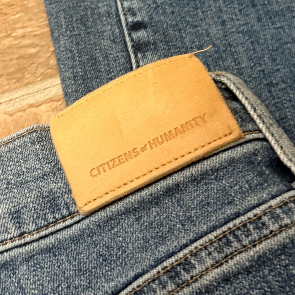 Citizens of Humanity Olivia High Rise Skinny Straight Jeans Sz 25 Medium Wash - Picture 8 of 8
